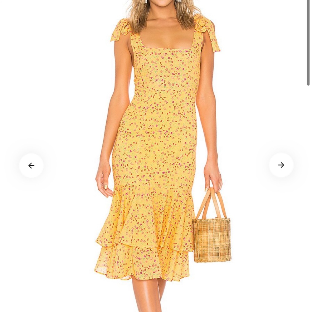 Lovers & Friends Day Keeper MIDI Floral Dress